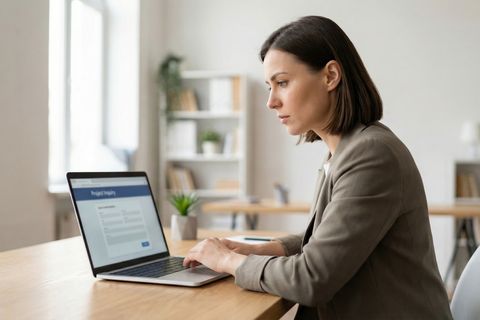 Unternehmerin am Arbeitsplatz - Inspiras Webagentur Frankfurt